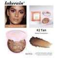Baked Powder Foundation Oil Control Setting Makeup Pressed Powder Cake Bronzer Glow Face Contouring Shimmer Contour Oasis Select color 2 foundation