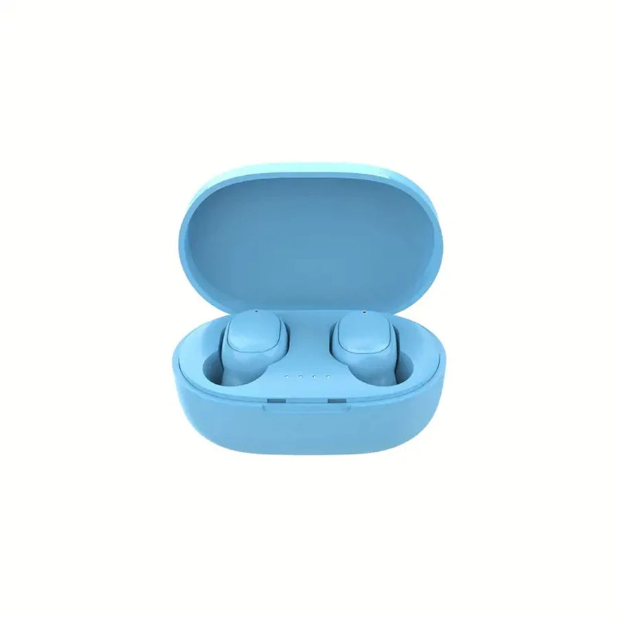 TWS A6S Headset Wireless Earphones Bluetooth Headphones Sport LED Display Touch Stereo Fone Bluetooth Earbuds for Xiaomi Huawei Oasis Select Blue