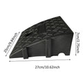 1PC Car Curb Ramps Portable Threshold Ramp Non-Slip Surface Durable Ramp For Car Motorcycle Wheelchair Scooter Pets Access Oasis Select Black 1PC