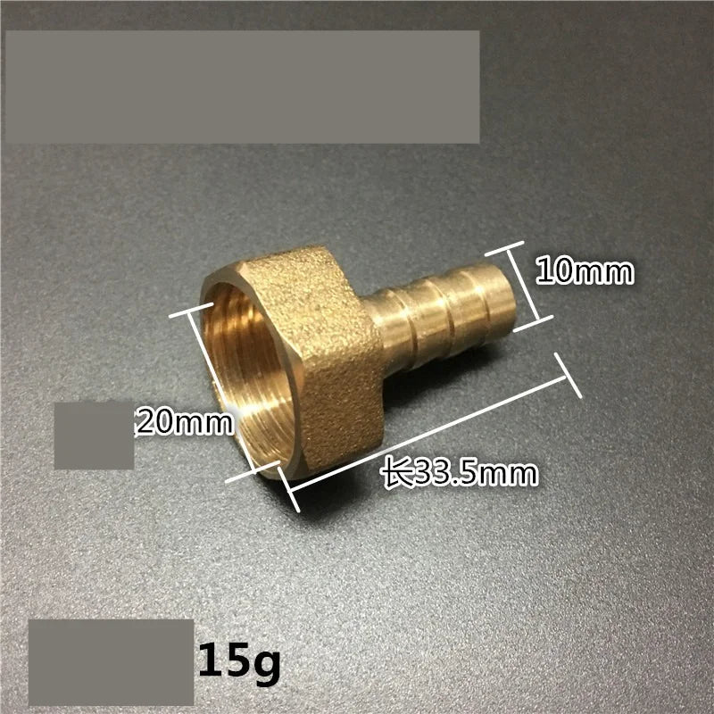 Brass Hose Fitting 4mm-19mm Barb Tail 1/2" BSP Female Thread Copper Connector Joint Coupler Adapter Oasis Select C