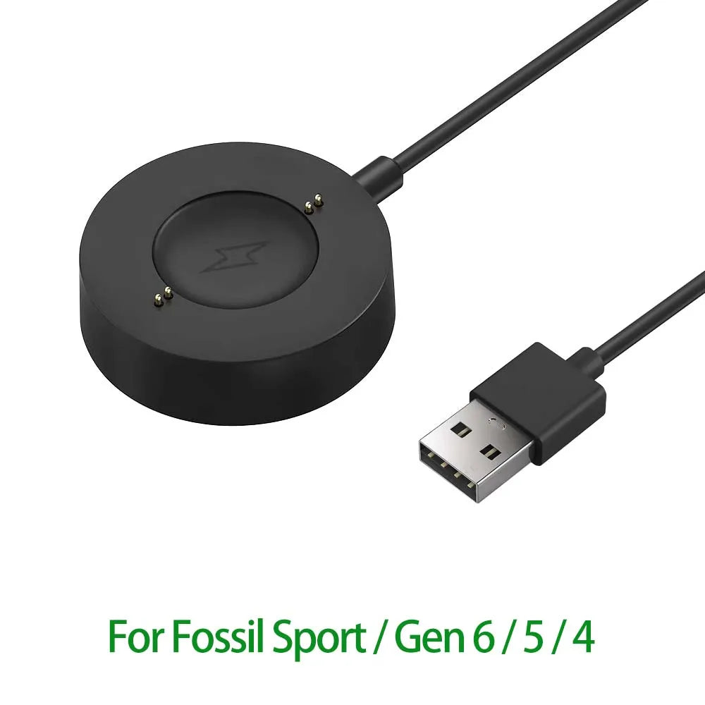 1M USB Charging Cable For Fossil Gen 6/Fossil Gen 5/Fossil Gen SE/Fossil Gen 4/Fossil Sport Charger Oasis Select