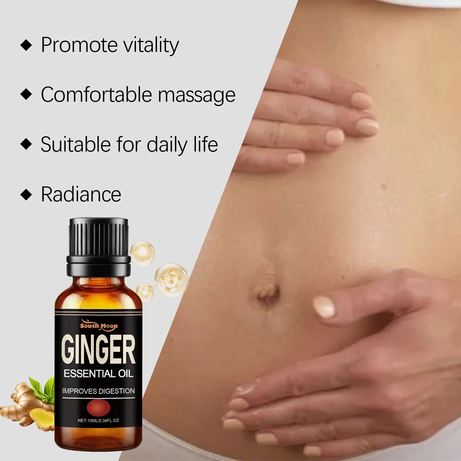 South Moon Ginger Essential Oil – Slimming & Firming Body Oil