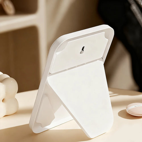 1 portable pink/white makeup mirror, foldable travel makeup mirror, home I am a dressing table, dormitory beauty mirror Oasis Select