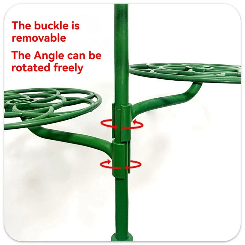 WISH Sunflower Flower Support Stand Three-Layer Plant Support Rack For Climbing And Grafting Oasis Select