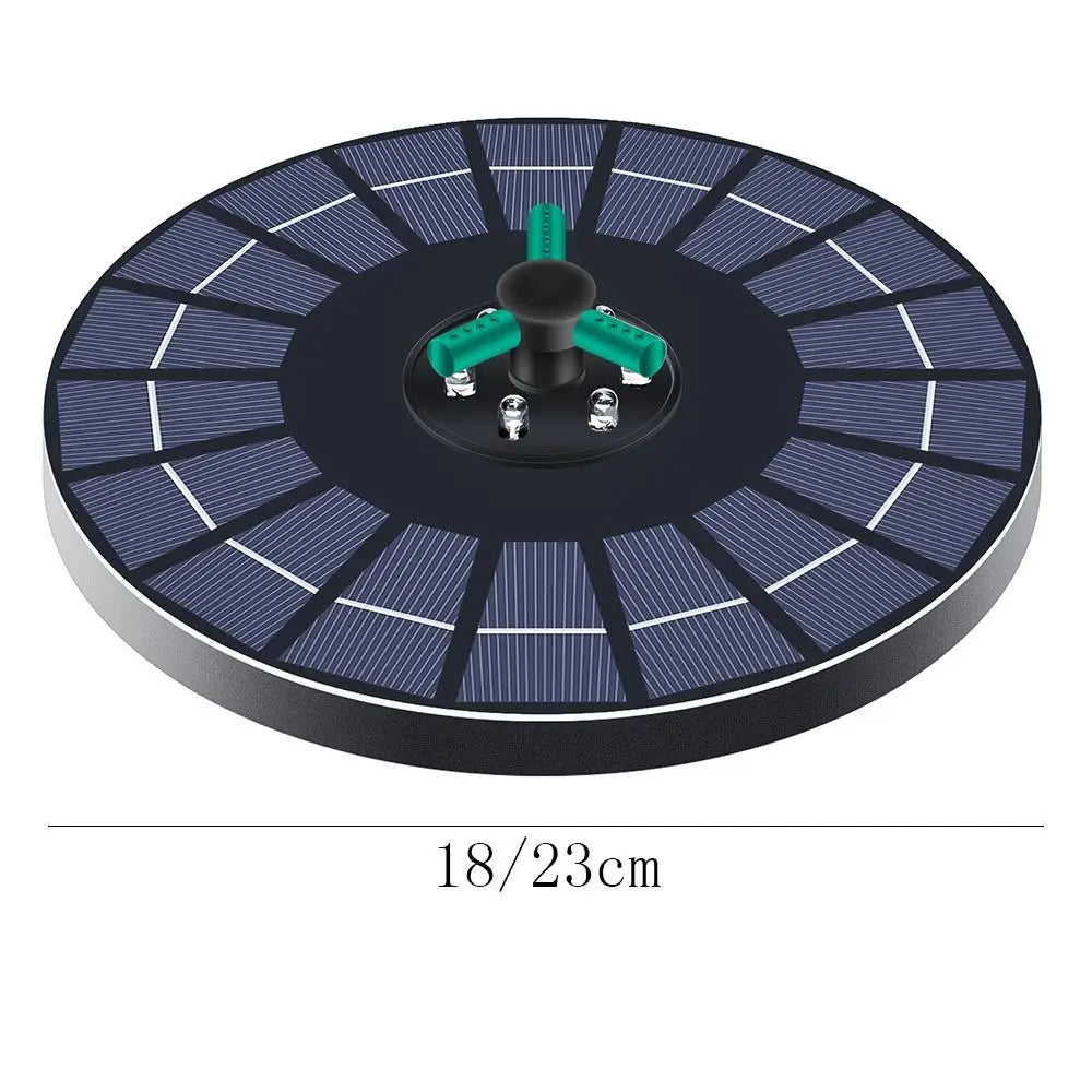 Durable Colorful Solar Fountain with Nozzles Circulating Bird Bath Fountain Automatic with LED Light Floating Fountains Bird Oasis Select