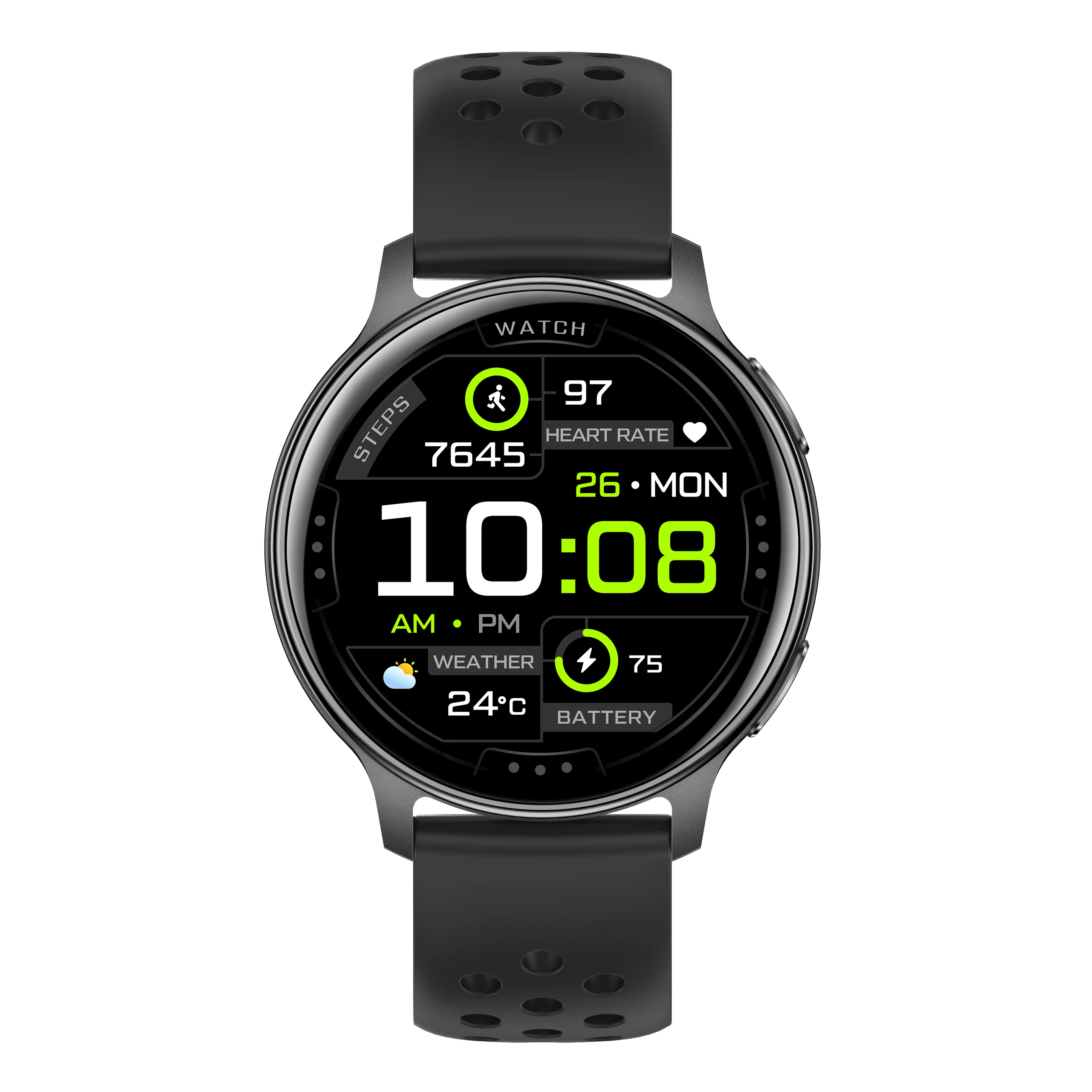 MINGCC 1.32" AMOLED Smartwatch GPS Compass Wireless Calling