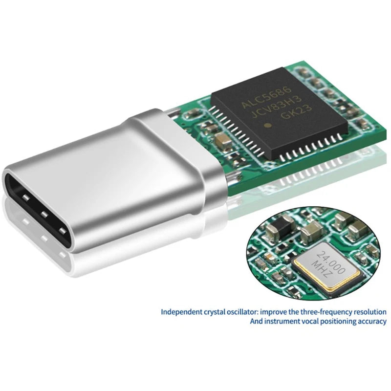 ALC5686 Type-C DAC Adapter | Digital Audio Decoder 2.5/3.5/4.4mm