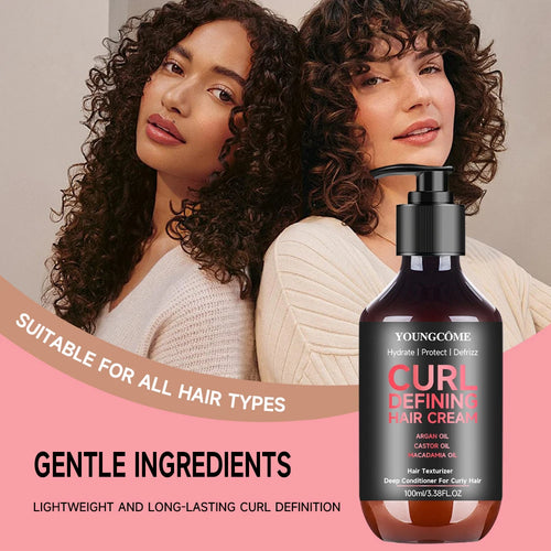 100ml Hair Sculpting Mousse Professional Curly Hair Styling Cream Natural Fluffy Curl Booster Defining Women Haircare Products Oasis Select
