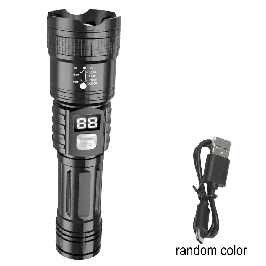 KDULIT Rechargeable LED Flashlight | Waterproof Tactical Torch