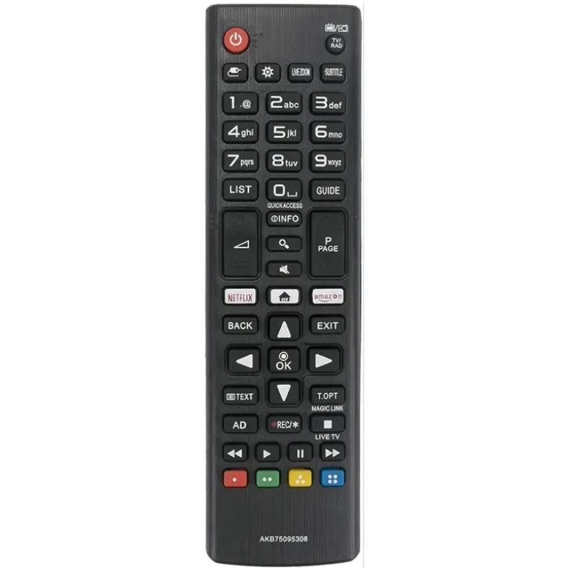 For LG TV Remote Control AKB75095308 Replacement for LG Smart TV UJ UK UM UN UP UQ LJ LK Series Infrared Remote No Setup Needed Oasis Select