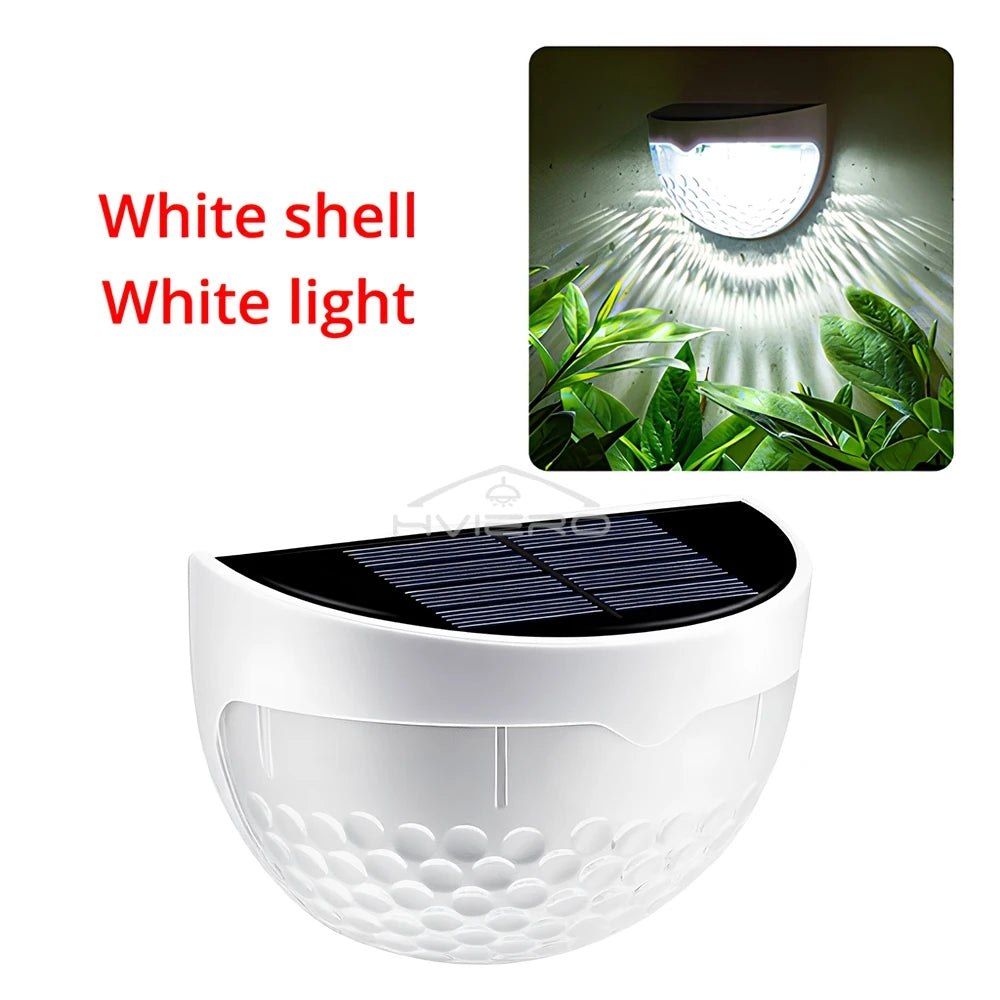 Solar 6-LED Wall Step Light | IP65 Waterproof Garden Fence Lamp