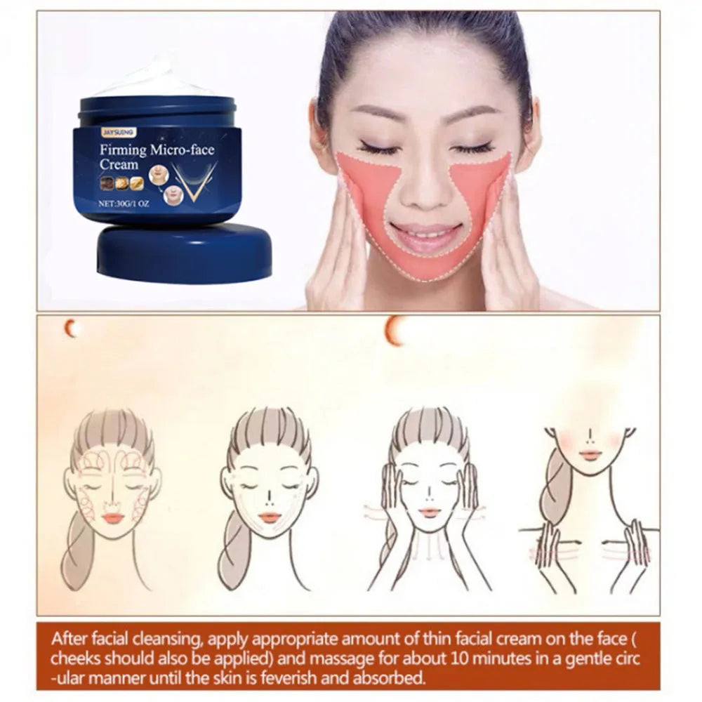 Face-lift Slimming Cream Slimming Firming Hydrating and Moisturizing Face Anti-aging Brightening Cream Products 30g Oasis Select