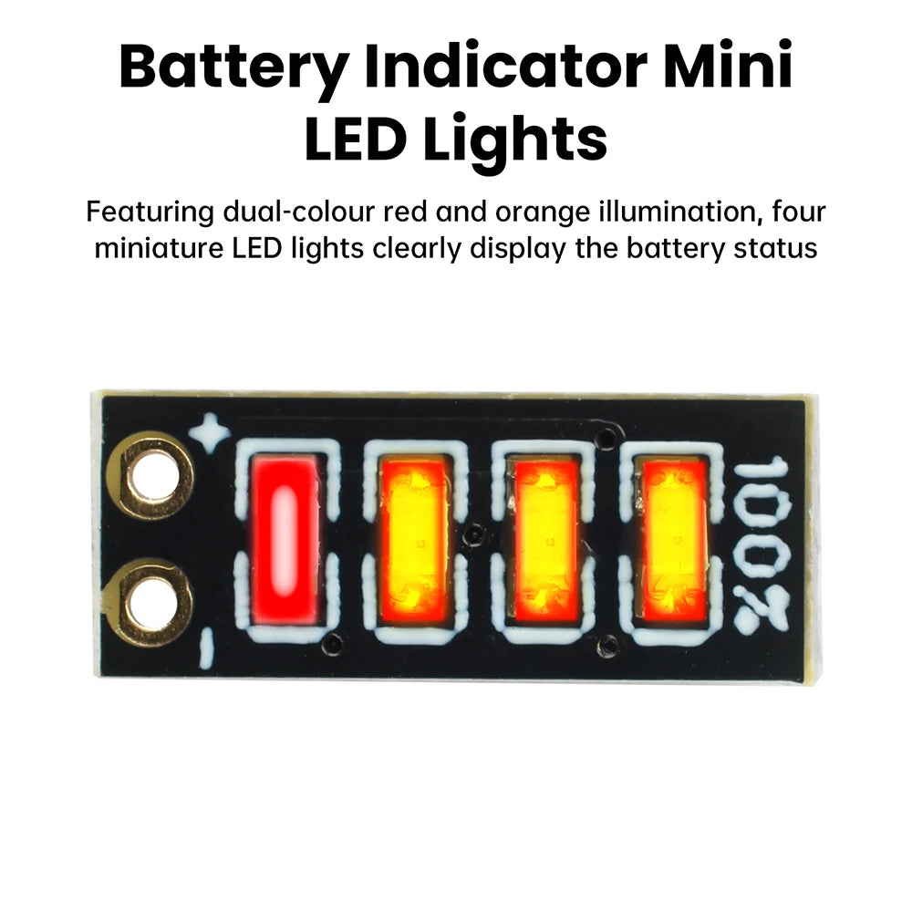 Mini Power Display Indicator 1S/2S/3S Ternary Lithium Battery Capacity Board Precision Battery LED Electricity Display Module Oasis Select