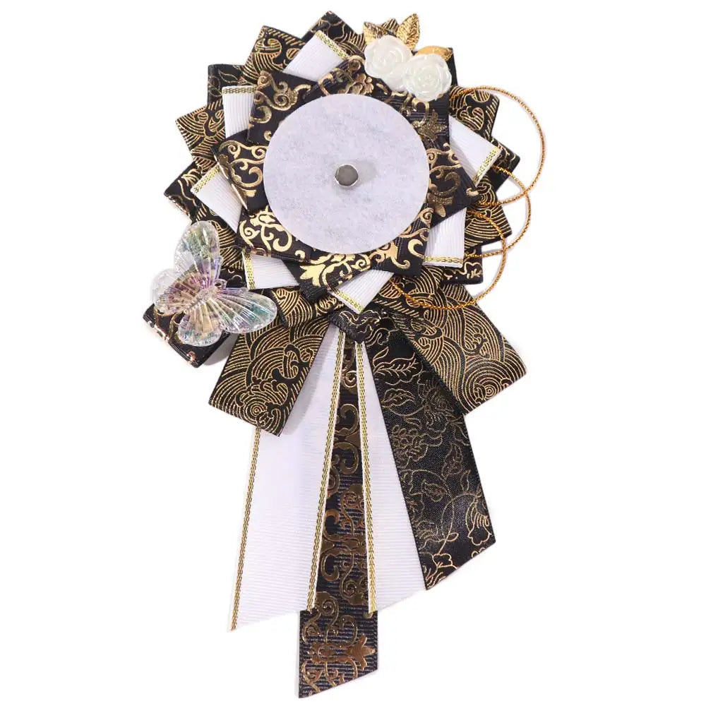 Ribbon Cosplay Ita Bags Rosette Protection Flower Pin Holder 58mm Badge Accessories Fill Backpack Badge Base Tray Itabag Decor Oasis Select Black