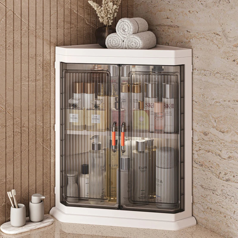 Storage cabinet Multi-layer household living room Bedroom locker Floor-to-ceiling plastic triangular dust rack Toy locker Oasis Select