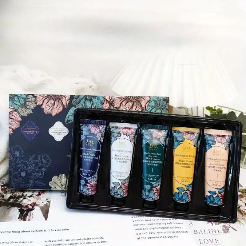 5PCS Fragrant Hand Cream gift box, moisturize and moisturize hands Makeup water gift set. Christmas gift, Valentine's Oasis Select