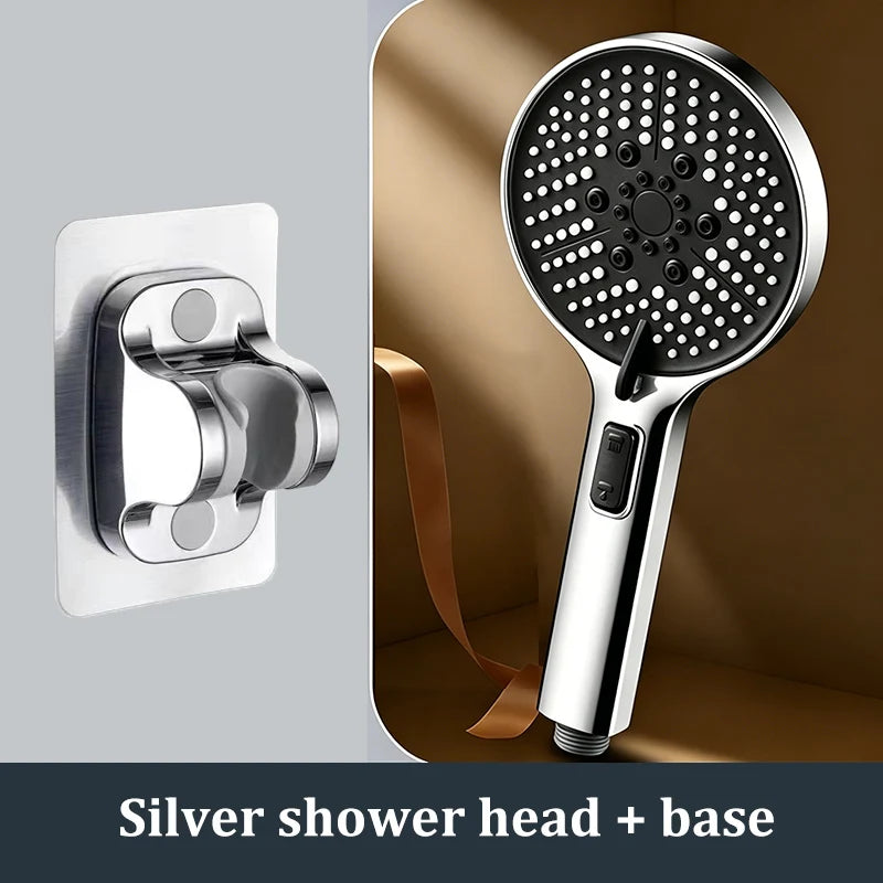 5-Mode High Pressure Handheld Shower Head | Water Stop Button