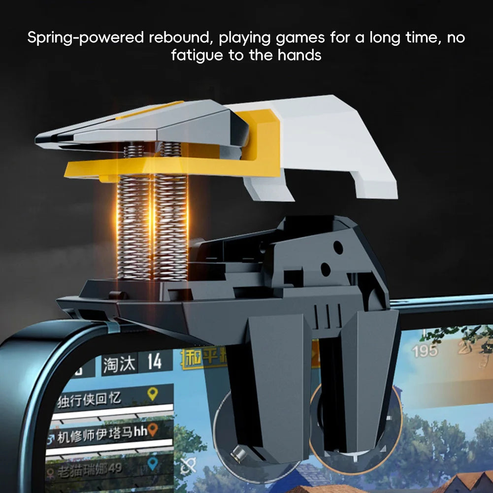 2Pcs PUBG Mobile Game Joysticks Controller 4/6-Finger Linked Shooting Game Mechanical Trigger Physical Auxiliary Gaming Gear Oasis Select