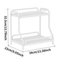 Kitchen Seasoning Shelf Seasoning Spice Jar Storage Box Multifunctional Countertop Oil Salt Sauce Vinegar Storage Rack Oasis Select White second floor