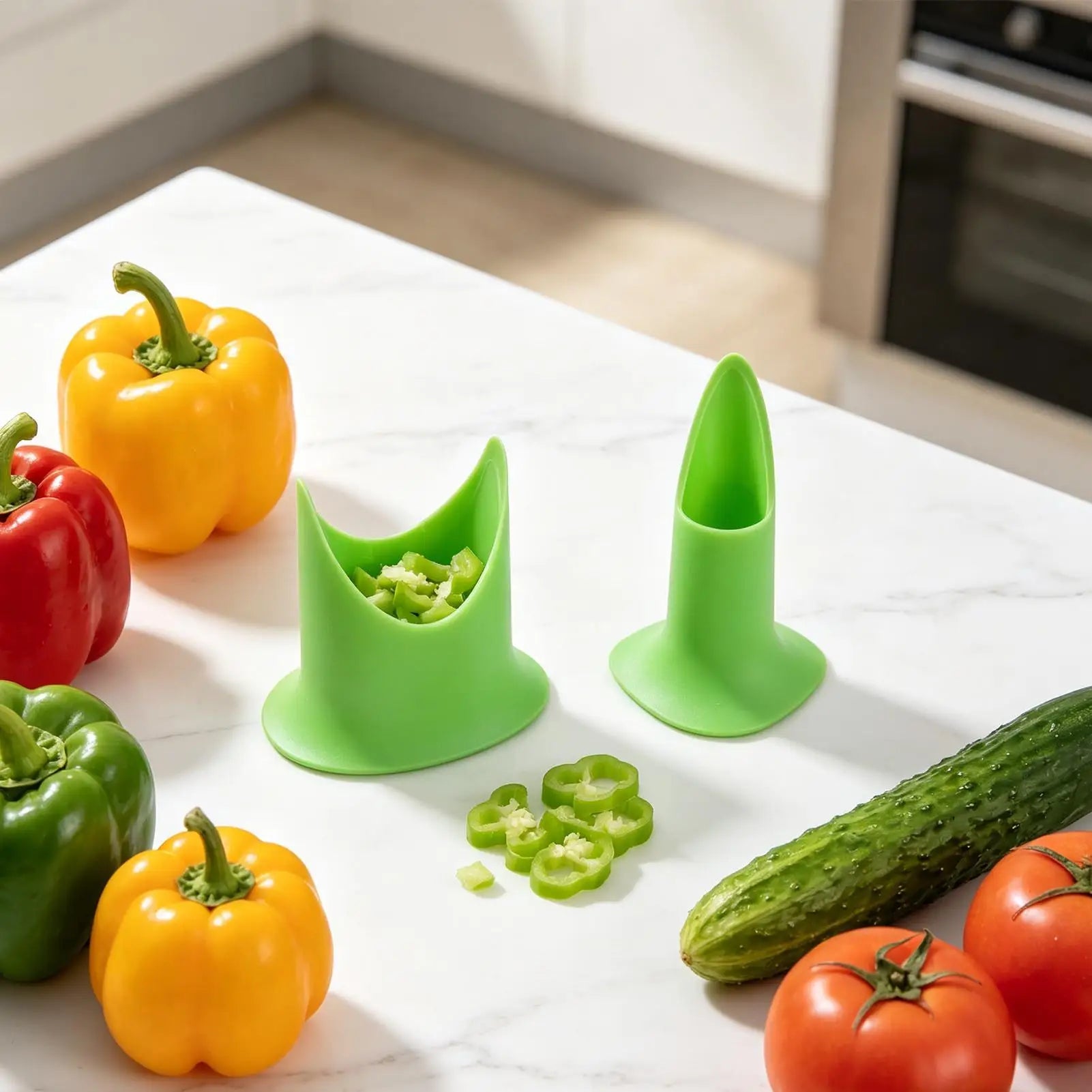 Creative Pepper Corer Seeded Remover Device Coring Device Fruit Cutter Kitchen Household Fruit Vegetable Coring Tool Oasis Select