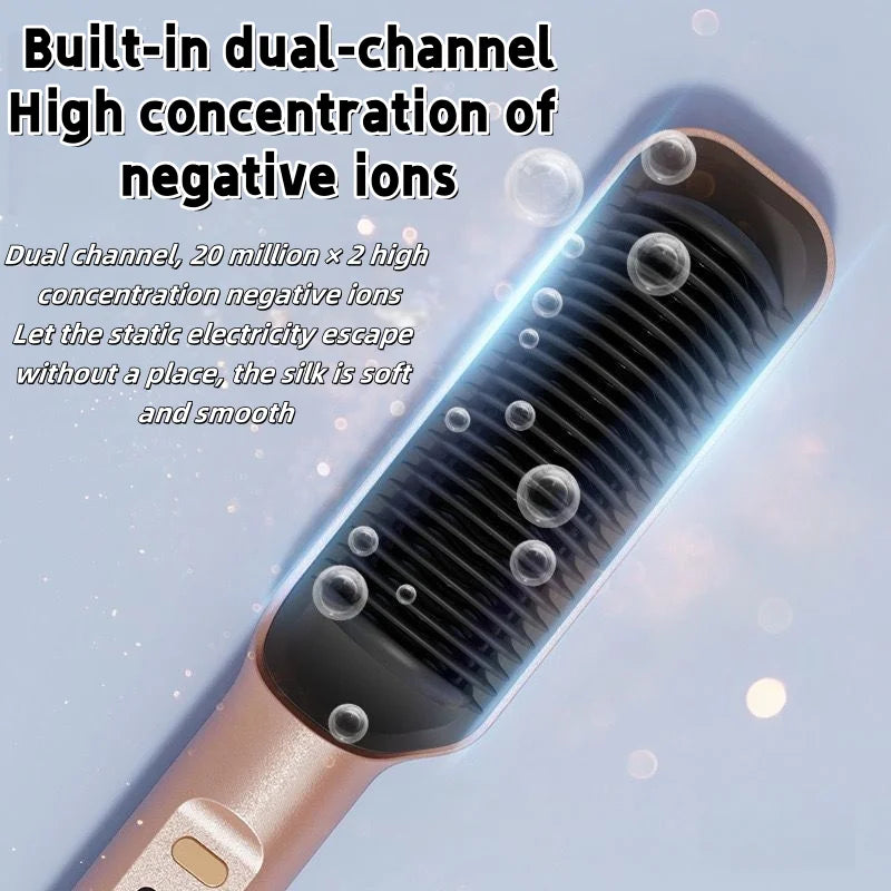 Multifunctional Styling Comb for Straight Curly and Soft Hair Temperature Control Rapid Heating Hair Straightener and Curler Too Oasis Select
