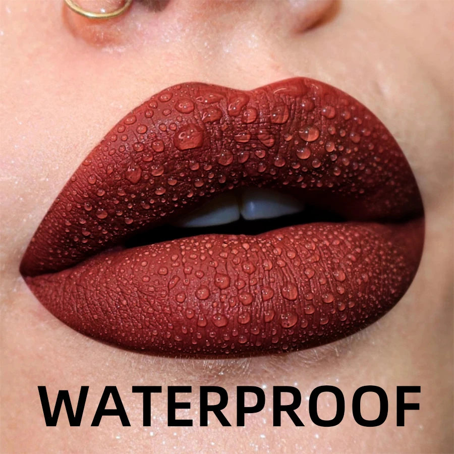 MCD 19-Shade Matte Velvet Liquid Lipstick – Waterproof Lip Glaze