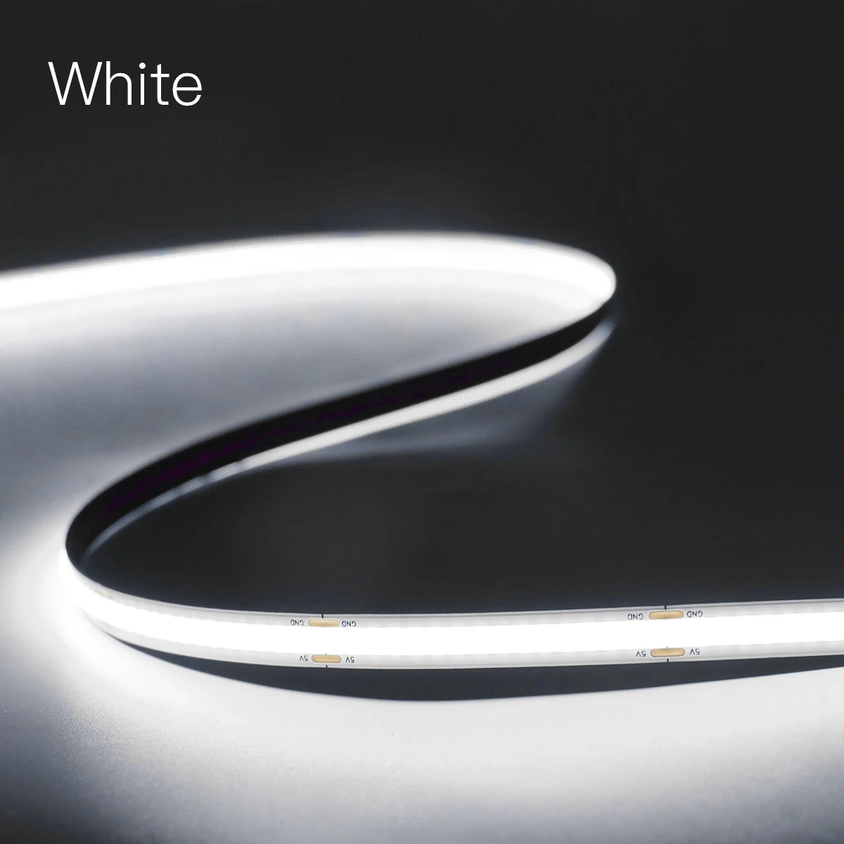Novel USB LED Light with Vibration Sensor,Tap Twice Consecutively to Turn On of Off,Applicable to Vanity Desk/Mirror Lighting 5V Oasis Select WHITE 2m Length