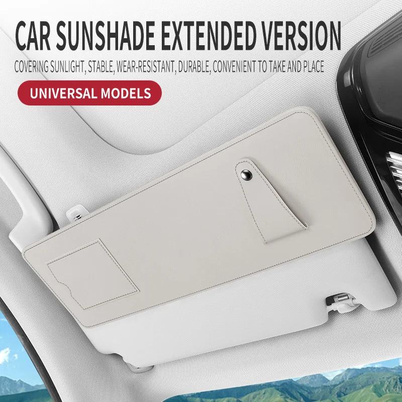 Universal Car Sun Visor Extender – UV & Glare Blocker