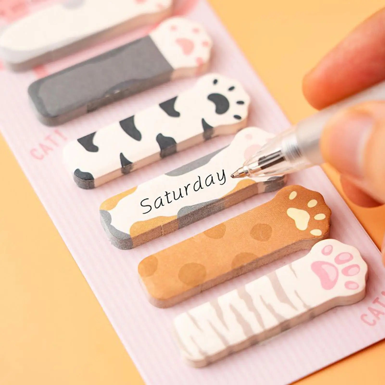 Cartoon Animals Sticky Notes Cat Notepaper Memo Clips Index Tabs Self Adhesive Page Markers Decorative Paper Book marks Office Oasis Select