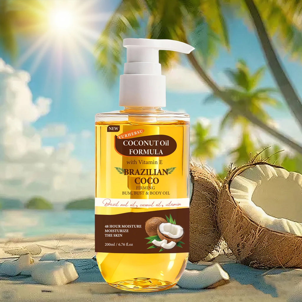 Organic Coconut Oil Body Cream – Deep Moisturizing, 200ml Body Moisturizer Cream Oasis Select