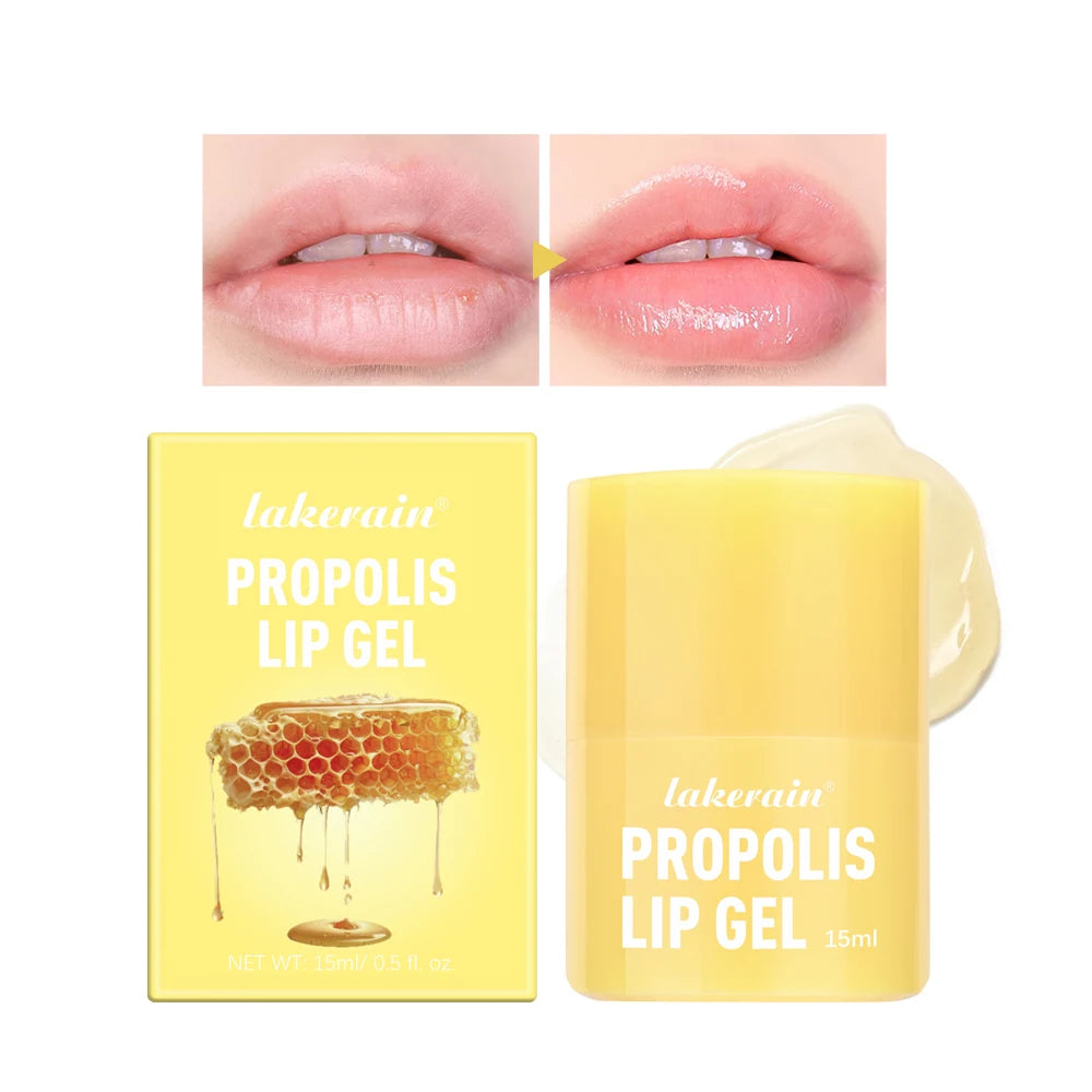 Honey Lip Butter with Propolis Lipcerin Original Hydrating Overnight Manuka Lip Balm Mask 12hr Long Lasting Moisture Skin Care Oasis Select 1pc