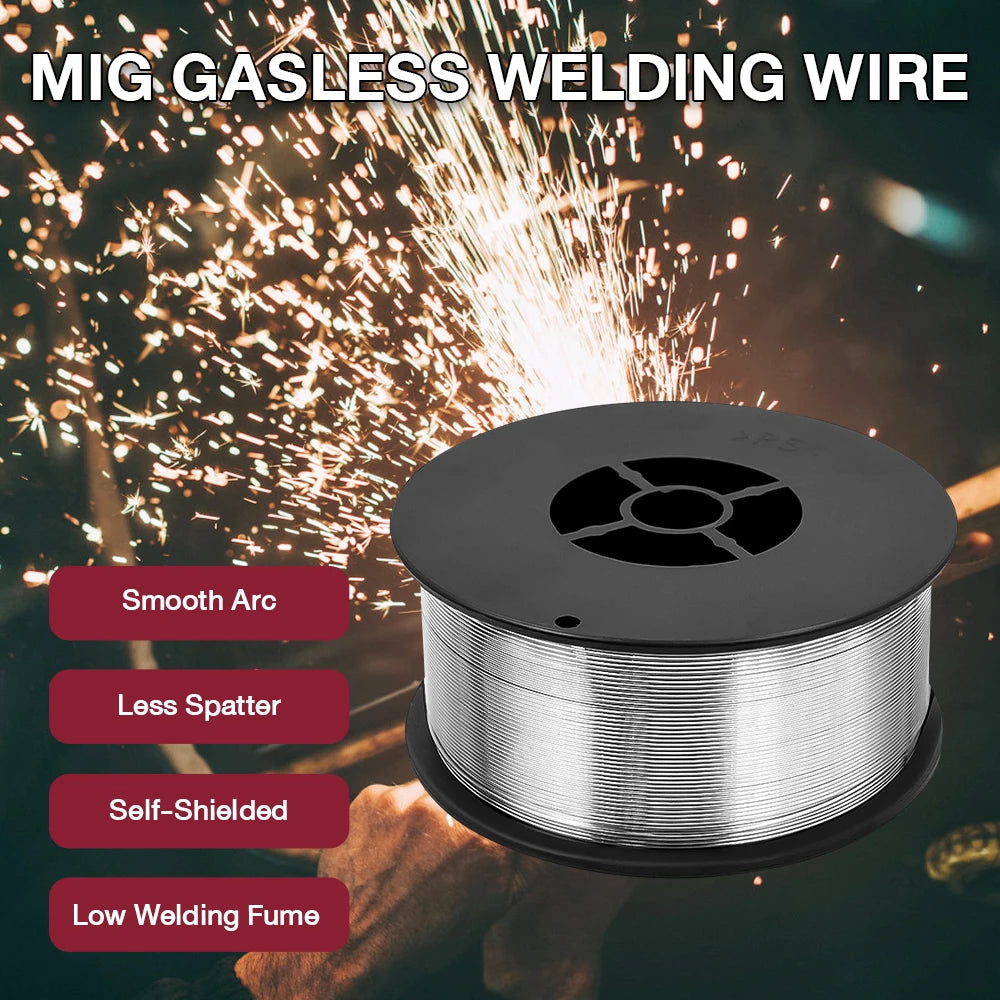 Gasless Carbon Steel Wire Flux Cored Wire 1.0mm MIG Welding Core Carbon Steel Self Protective 1KG for Gas Free Welding Oasis Select