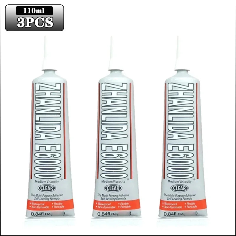 Glue for Rhinestones Crystal DIY Craft Tool Needles Epoxy Adhesive Strong for Jewelry Crafts Fix Glue Home Welding FluxesTools Oasis Select 110ml-3PCS