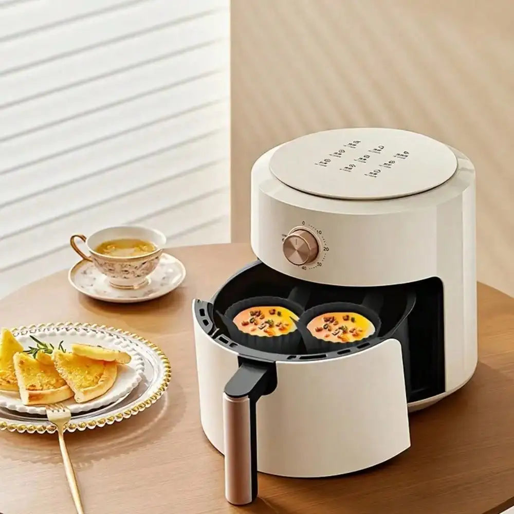 Reusable Silicone Air Fryer Liners and Baking Cups Accessories for Eggs Cakes Meatballs Non-Stick Kitchen Baking Tools Oasis Select