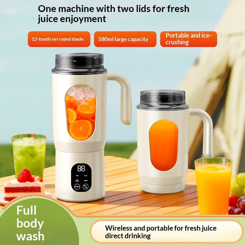Portable Wireless Electric Juicer Cup – 200W Handheld Blender