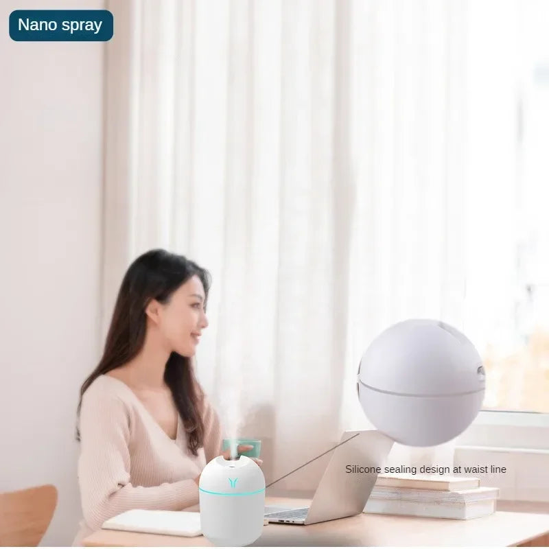 250ML Mini Aroma Diffuser USB Essential Oil Aromatherapy Desktop Atomizer Household Humidifier Air Freshener for Home Decor Oasis Select