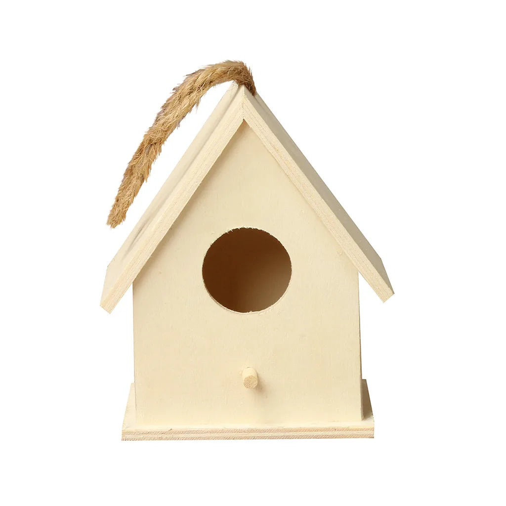 Wooden Hanging Birdhouse – Outdoor Garden Bird Nest Box Hanging Birdhouse Oasis Select B