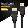 Compatible Cable Video Cables Gold Plated 1.4 4K 1080P 3D Cable for HDTV Splitter SwitcherICable Oasis Select black 1m