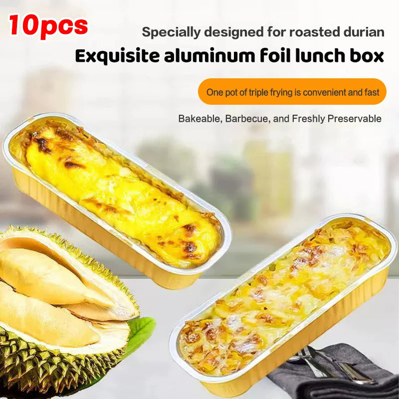10Pcs Mini Loaf Pans Set Rectangle Aluminum Foil Heat-Resistant Bread & Cake Baking Pans for Daily & Holiday Use Oasis Select