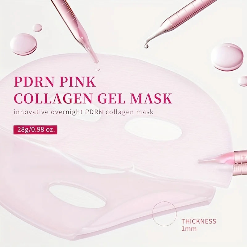 Pink Collagen Face Mask – Firming & Moisturizing 5-Pack Collagen Face Mask Oasis Select