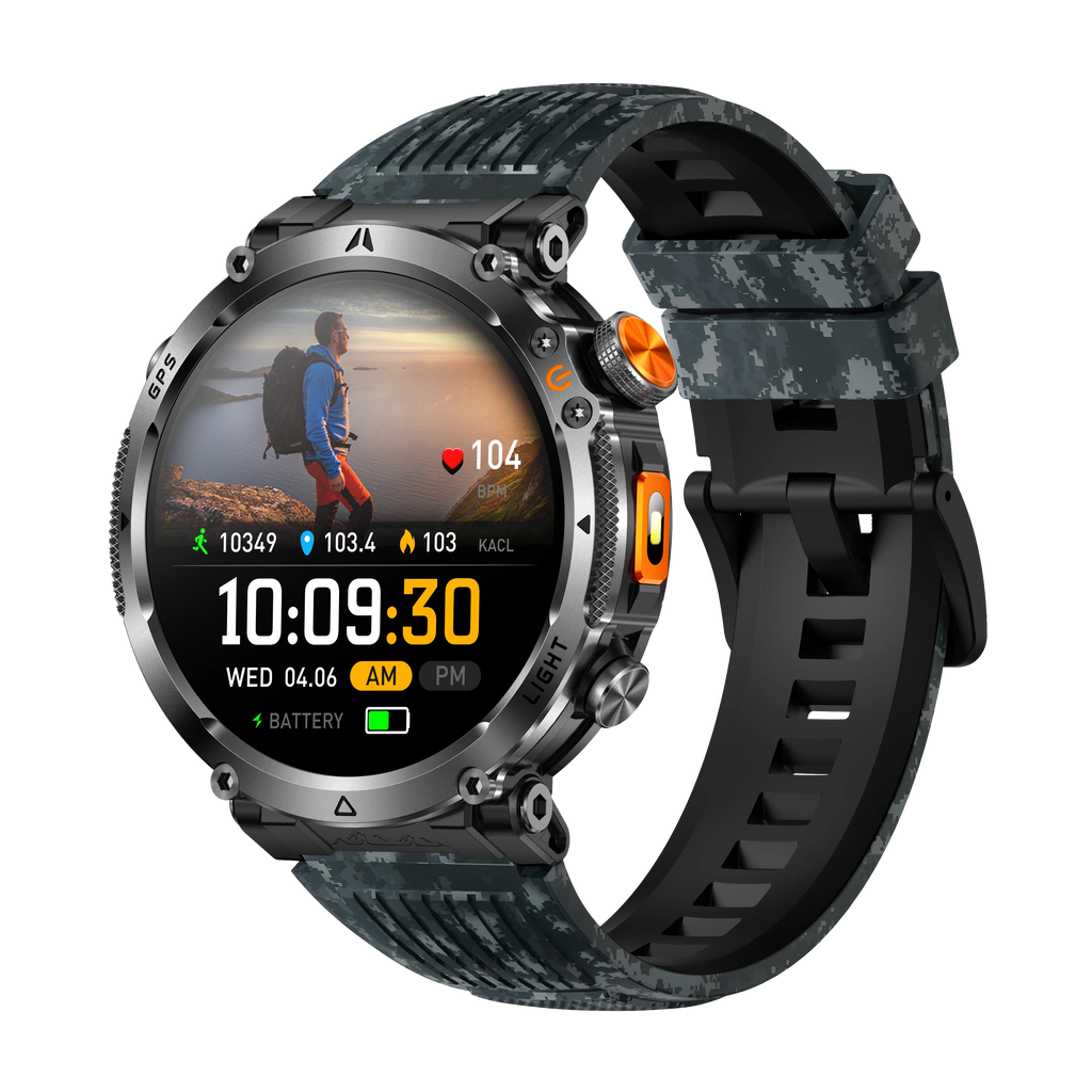 GPS Sports Smartwatch 1.7" HD Bluetooth Call Health Monitor