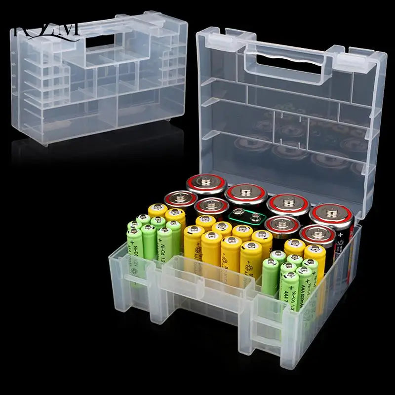 Battery Storage Case – Holds 20 AA & 14 AAA | KOQZM Organizer