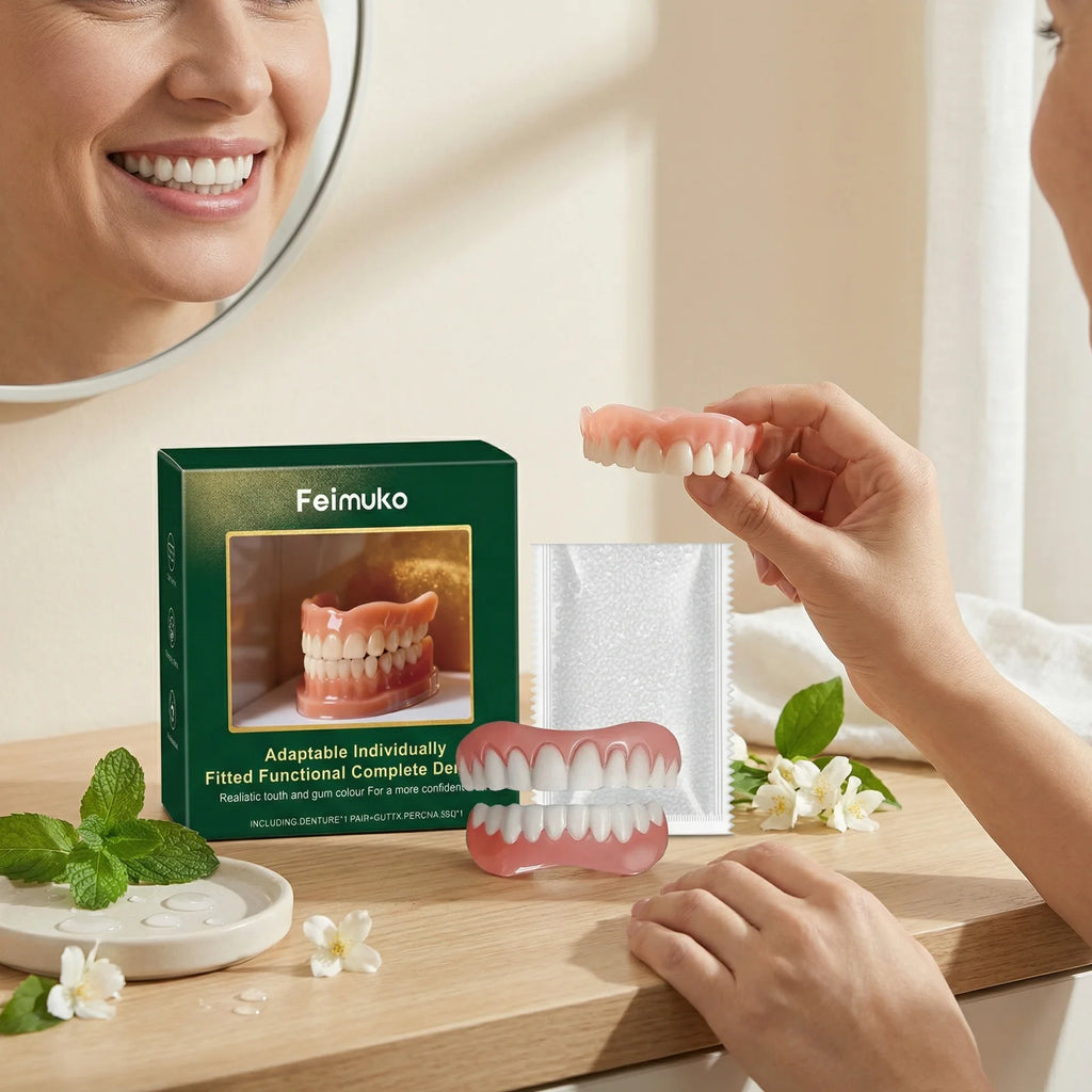 Moldable Denture Silicone Kit – Temporary False Teeth Set Temporary Denture Kit Oasis Select