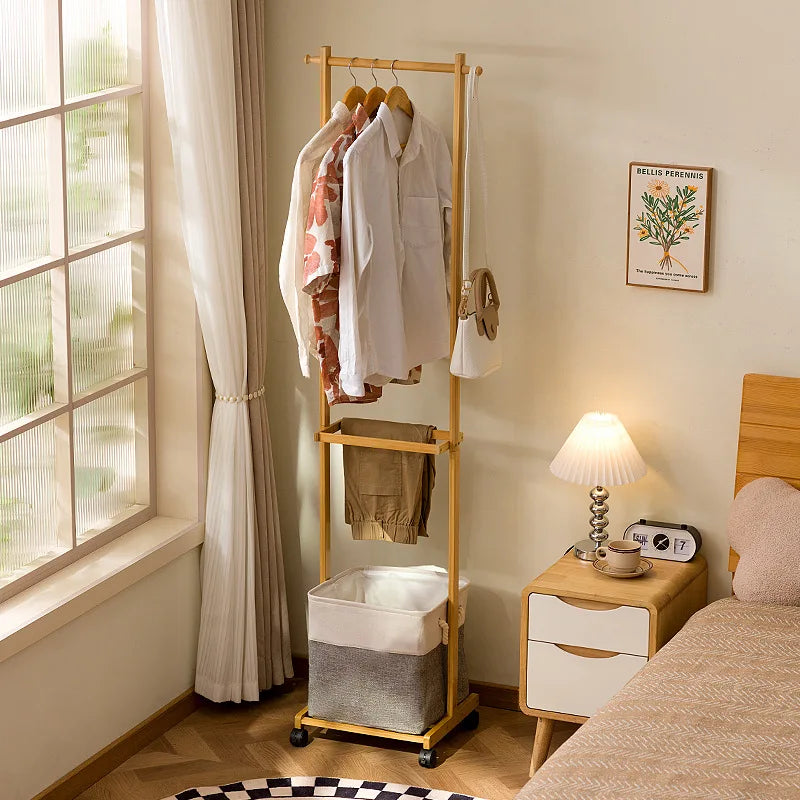 Household light luxury high-end hanger in the bedroom, movable hanger for hanging clothes, movable drying rack Oasis Select