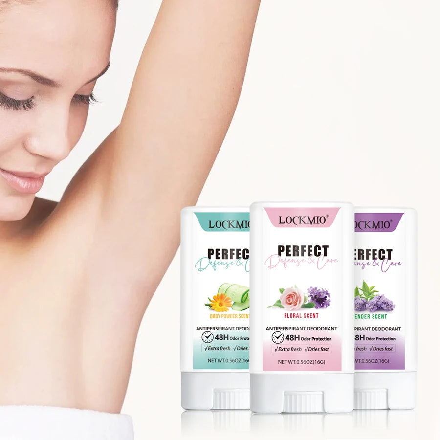 Antiperspirant Deodorant Stick Perfume Antiperspirant Cream 48h Long Lasting Refreshing Fragrance Body Odor Remover for Summer Oasis Select