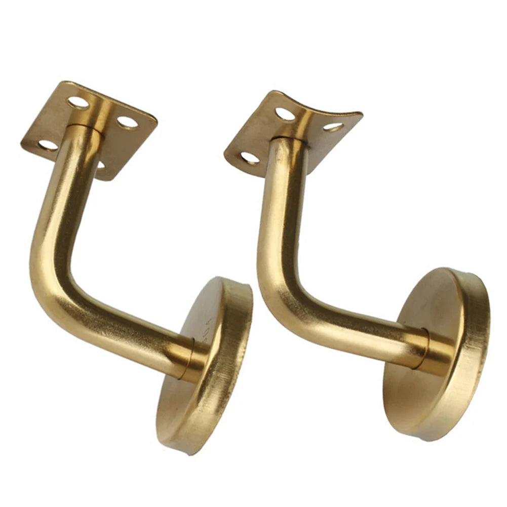 Stair Handrail Brackets Gold Handrail Bannister Support Stair Rail Bracket Balustrade Wall Mounted Balustrade Hardware Tools Oasis Select