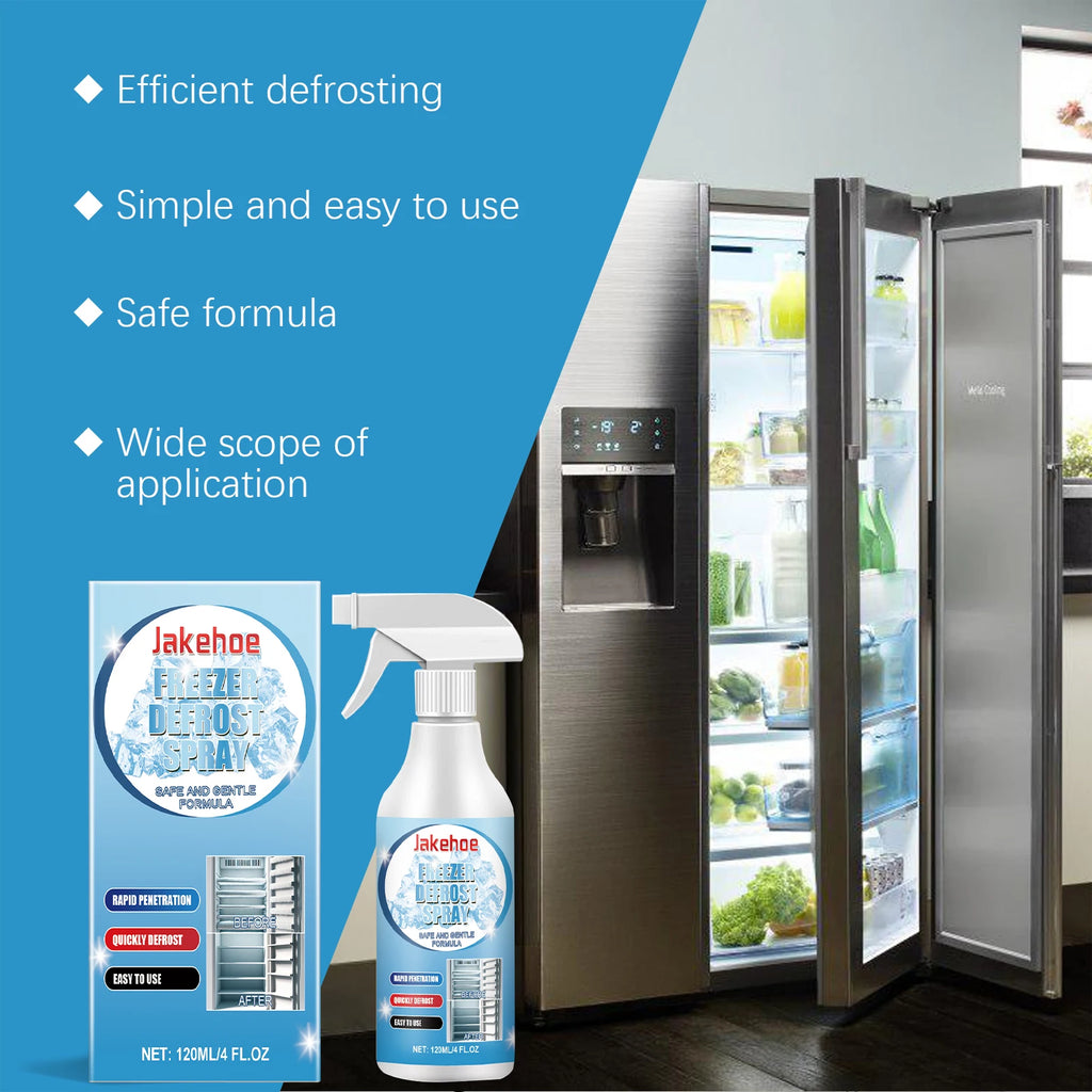 Jakehoe Freezer Defrosting Spray Ice Removal Deodorization Fast Acting For Refrigerator Ice Maker Household Multi-Purpose Spray Oasis Select