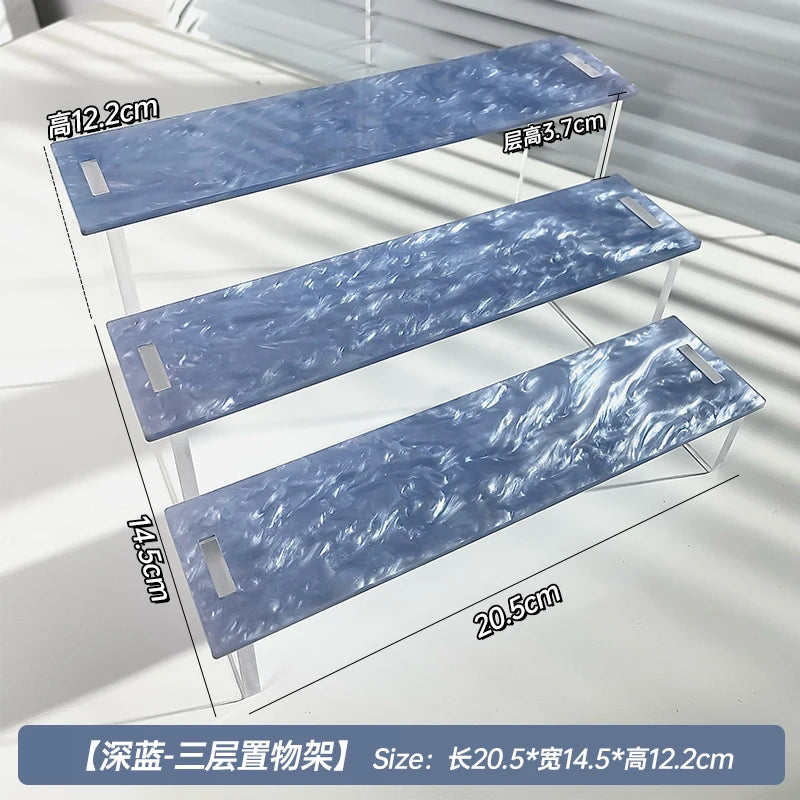 3-Tier Acrylic Ladder Desktop Shelf – Perfume & Cosmetic Display