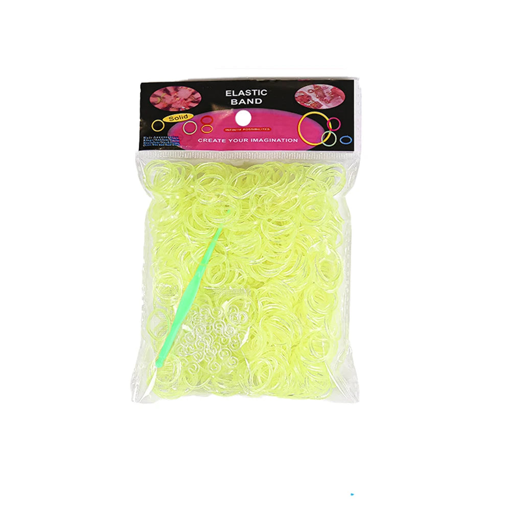 Loom Rubber Bands Bracelet Making Kids Elastic Weaving Lacing DIY