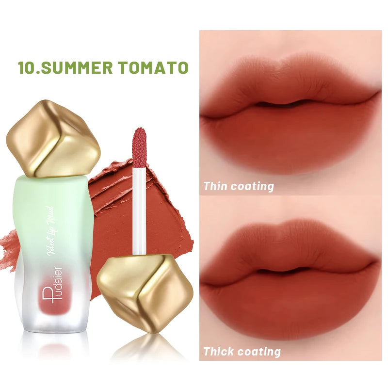 Eldridge Matte Liquid Lipstick 12 Colors – Waterproof Velvet Lip Gloss